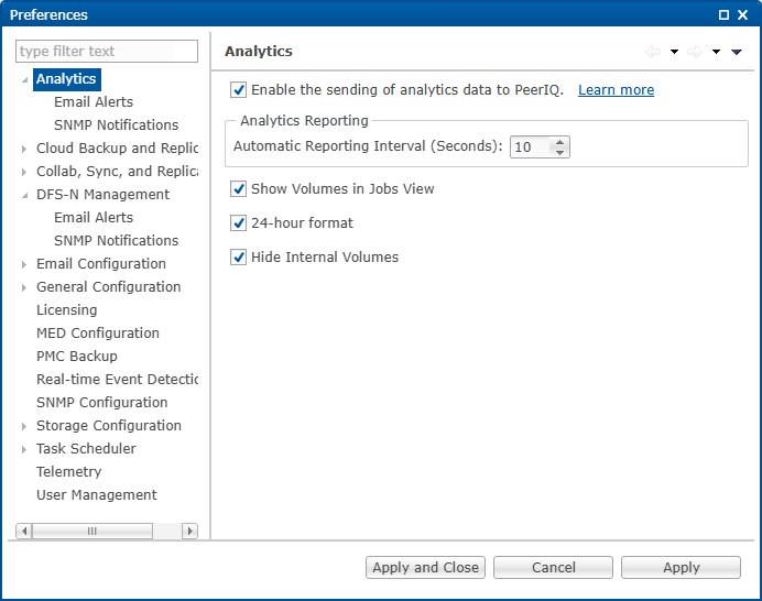 Preferences-Analytics