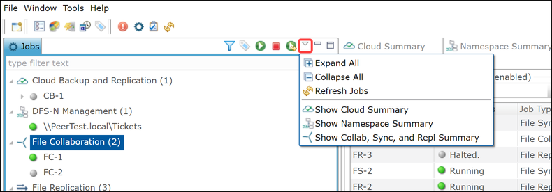 UI-Views-Jobs-View button