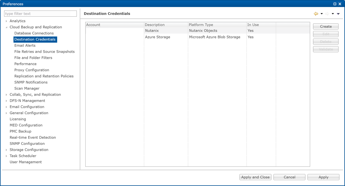 CB-Preferences-Destination Credentials-1