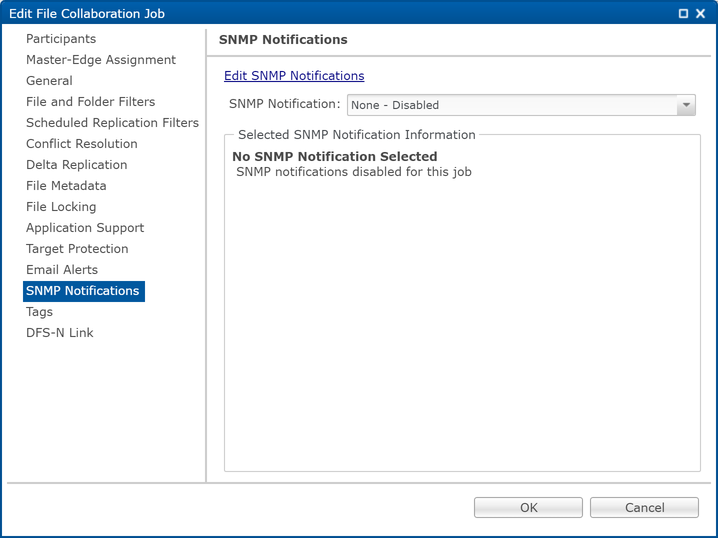 FC-Edit Job-SNMP Notifications