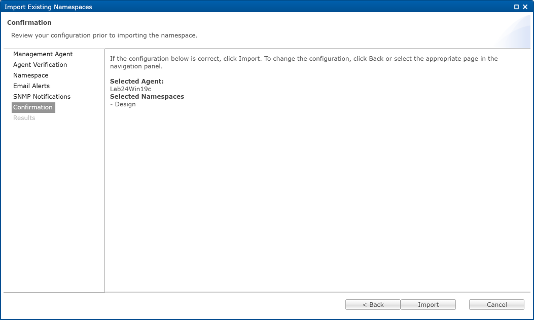 DFS-Import Existing Namespace-9