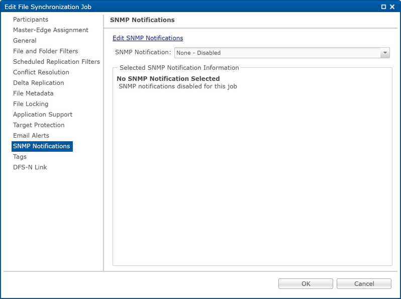 FS-Edit Job-SNMP Notifications