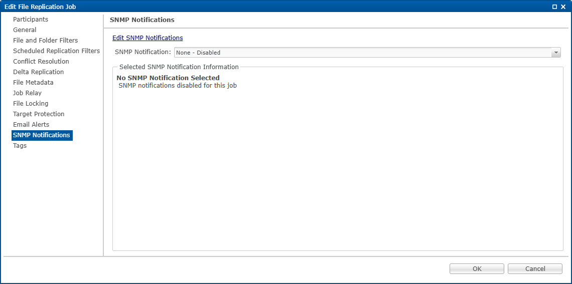 FR-Edit Job-SNMP Notifications
