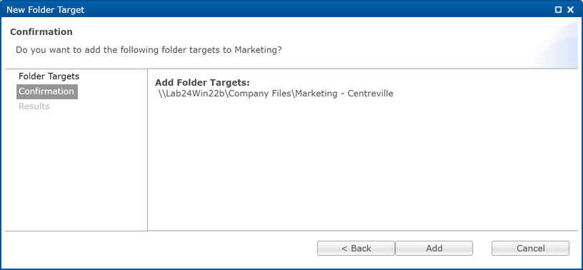DFS-Adding Folder Target-6
