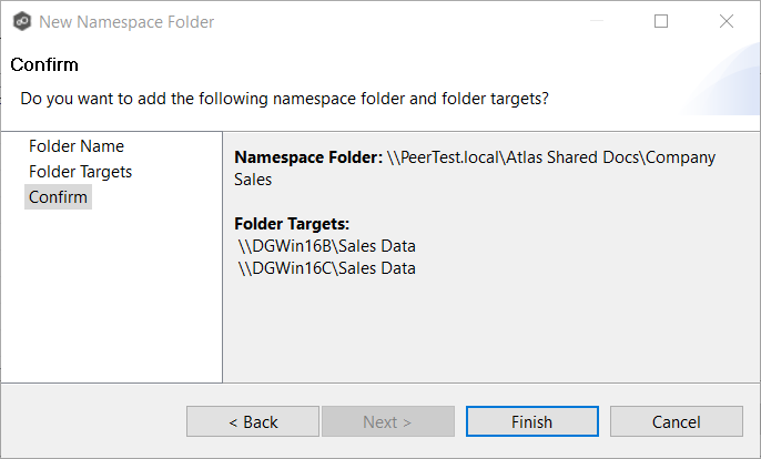 DFS-Create-Step 7-Namespace Folders-7