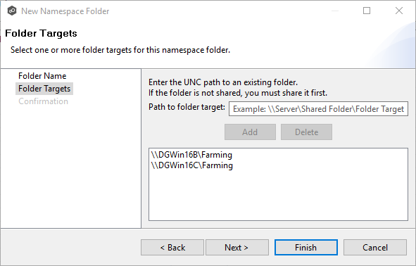 DFS-Create-Step 7-Namespace Folders-5