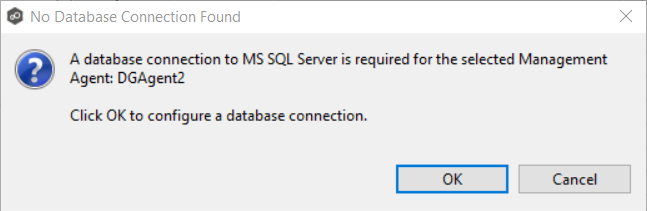 No Database Connection Found
