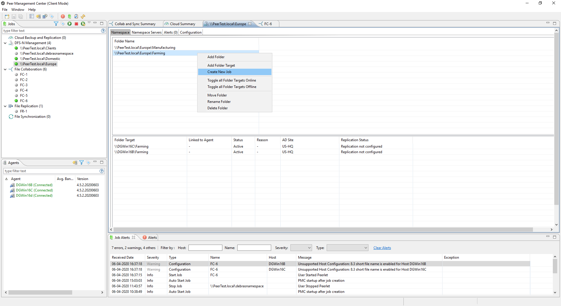 DFS-Create FC or FS Job from NS Folder-2