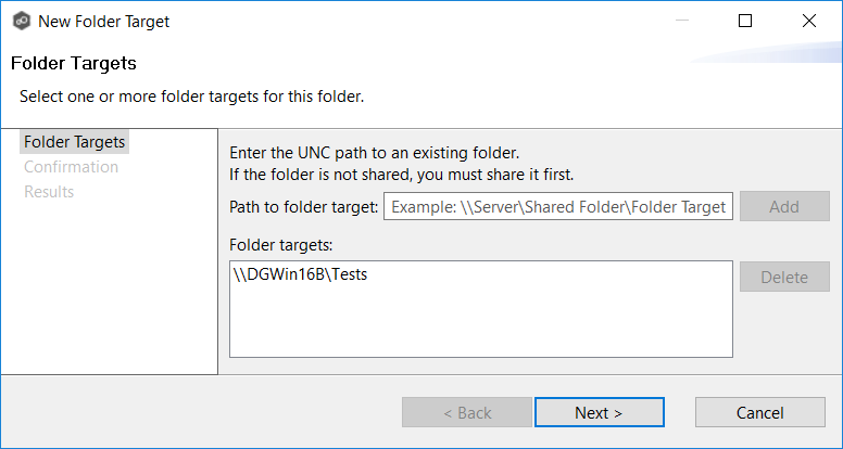DFS-Adding Folder Target-5