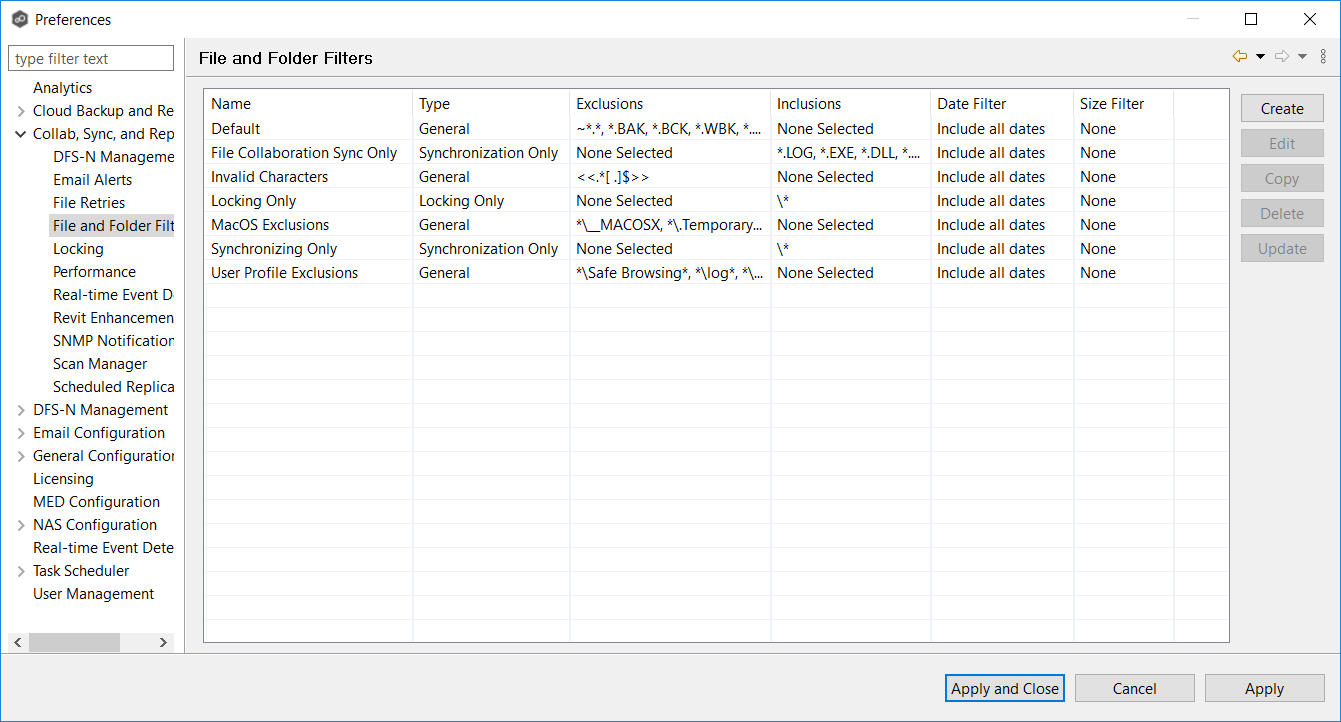 FC-Preferences-File Filters-1