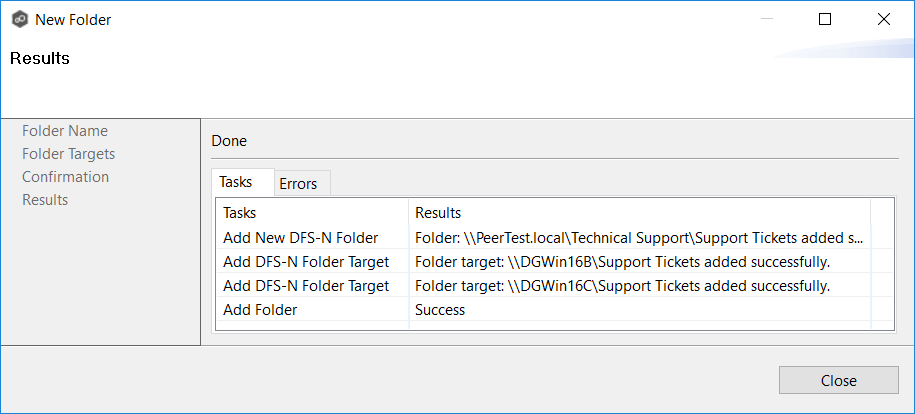DFS-Adding Namespace Folder-10