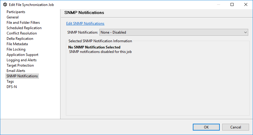 FS-Edit Job-SNMP Notifications