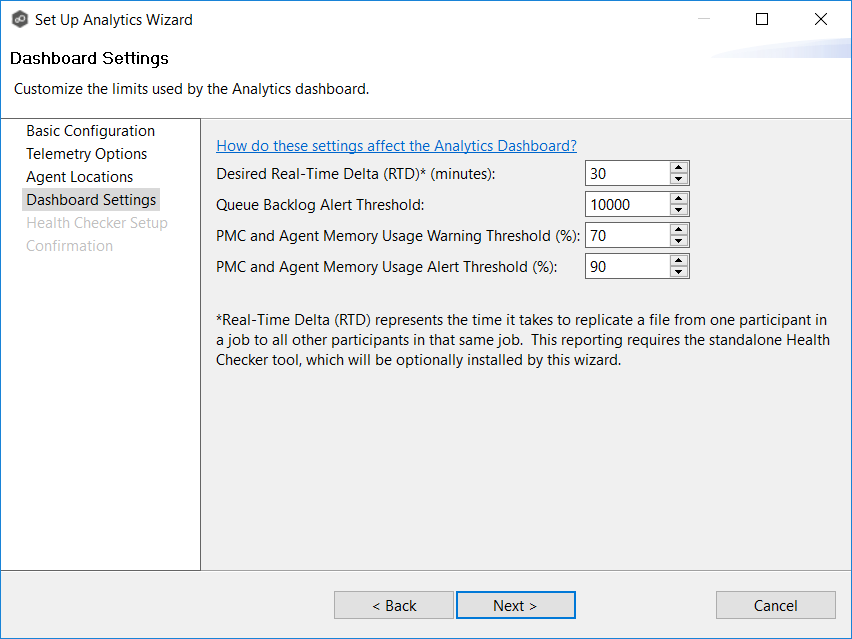 Advanced Topics-Analytics-Setting Up-Step 4-Dashboard Settings