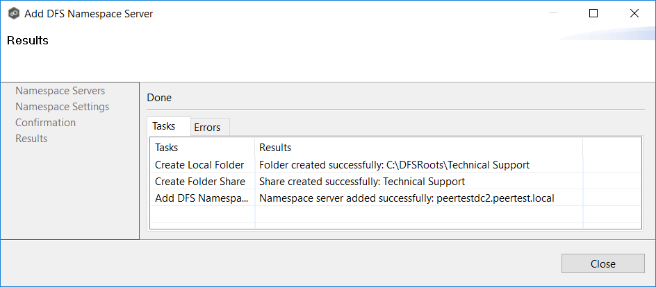 DFS-Adding Namespace Server-9