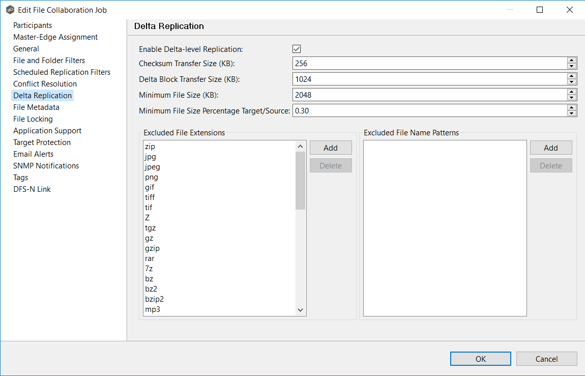 FC-Edit Job-Delta Replication