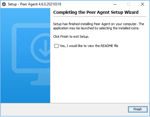 Installation-Peer Agent-Finish