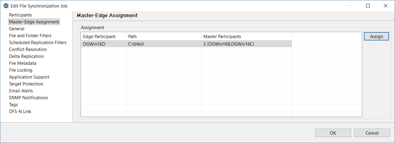 FS-Edit Job-Master-Edge Assignment