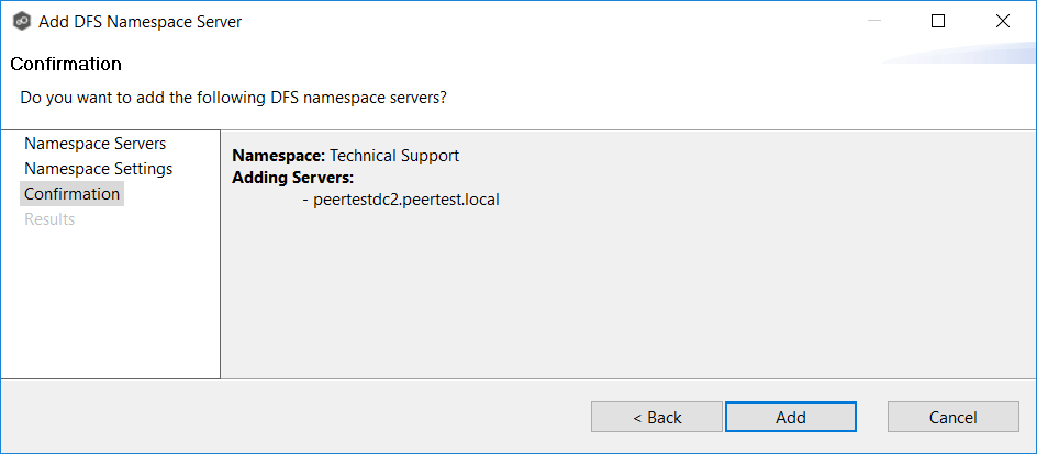 DFS-Adding Namespace Server-8