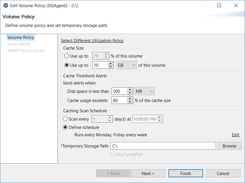 DSU-Preferences-Volume Policies-5