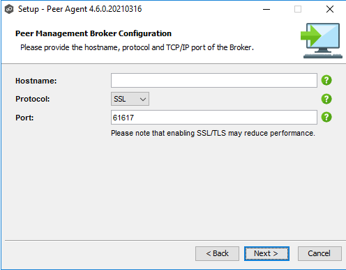 Installation-Peer Agent-Broker Configuration