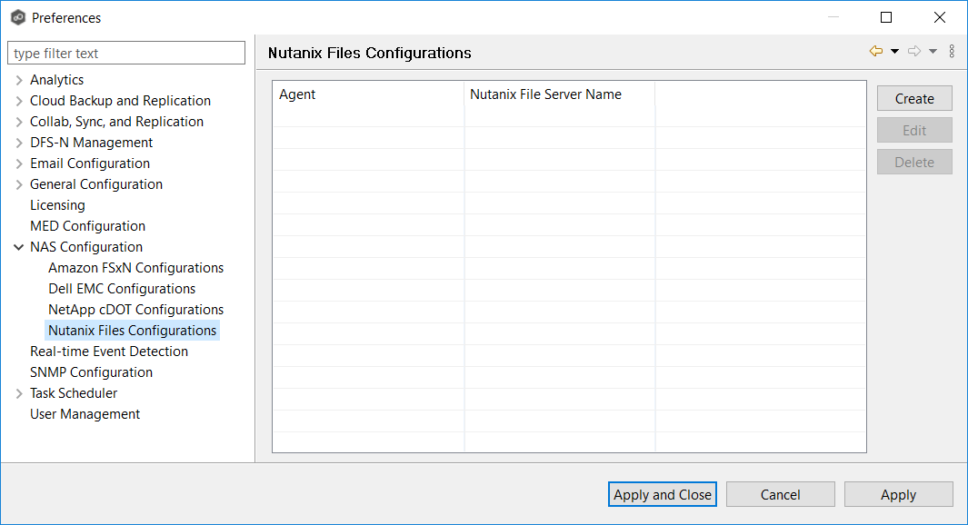 Nutanix Files Configurations