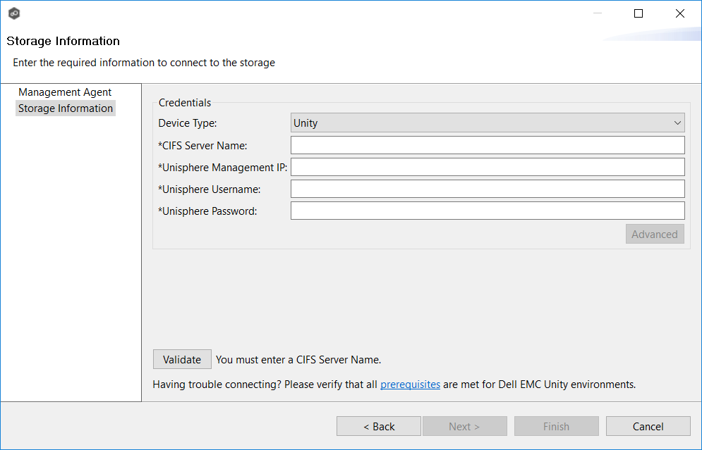 Dell Storage Information-Unity-Configuration