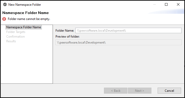 DFS-Adding Namespace Folder-4