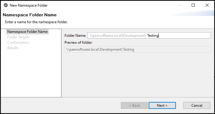 DFS-Adding Namespace Folder-5