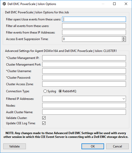 Dell Storage Information-PowerScale-Advanced Options