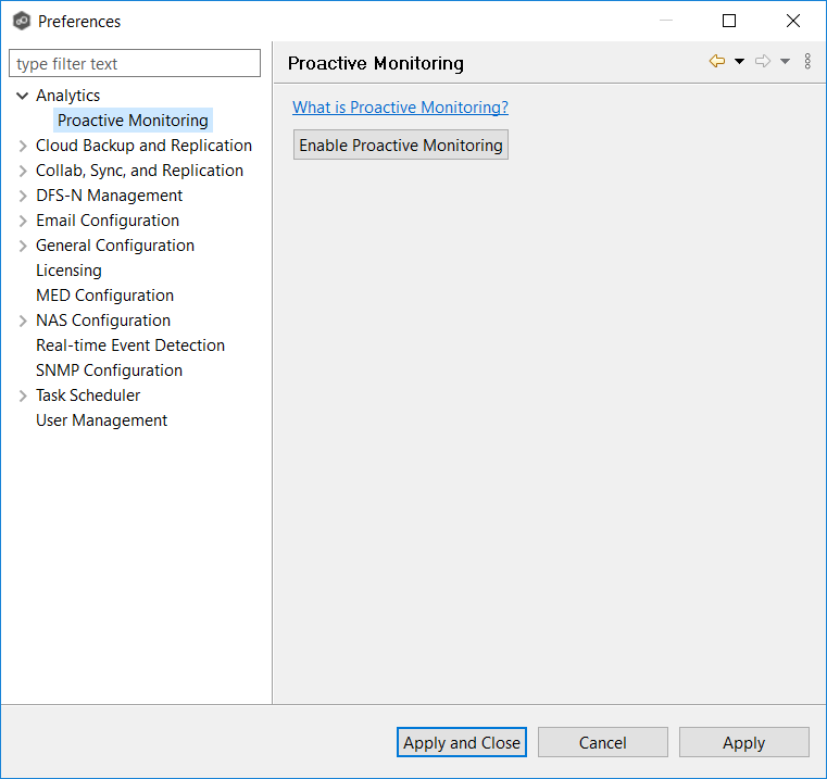 Advanced Topics-Proactive Monitoring-Setting Up-Proactive Monitoring