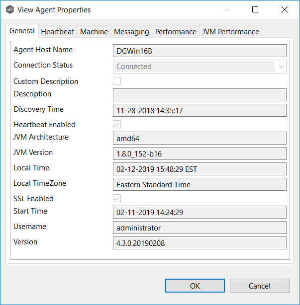 PA-View Agent Properties