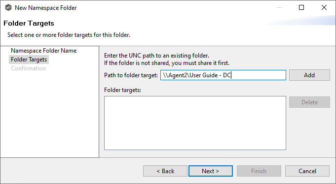 DFS-Create-Step 7-Folder Targets-2