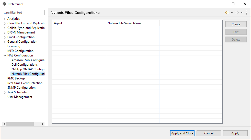 Nutanix Files Configurations