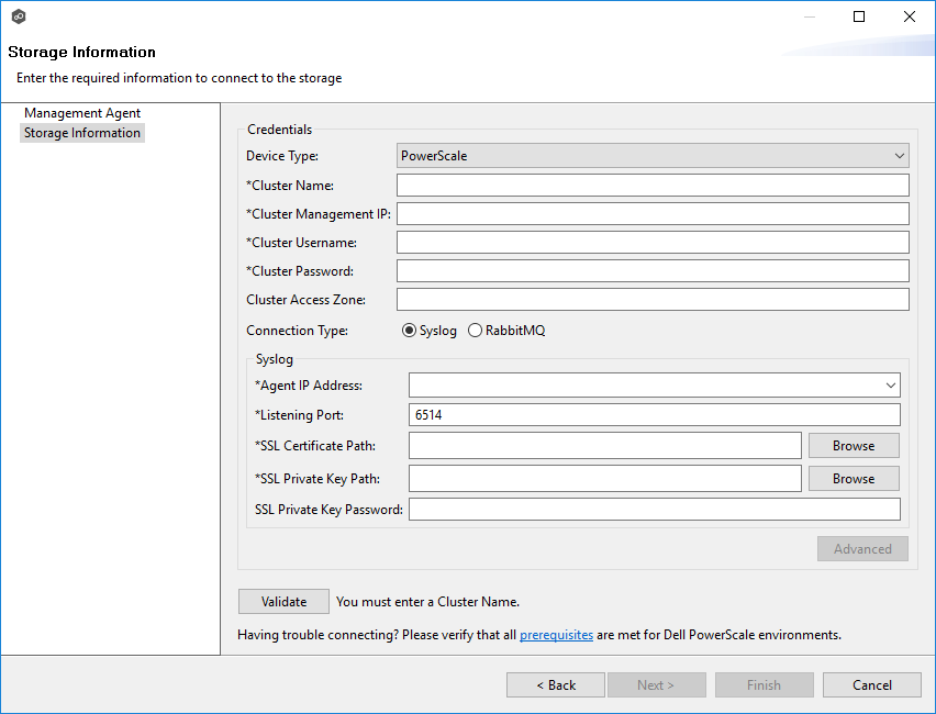 Dell Storage Information-Powerscale-Configuration-Syslog