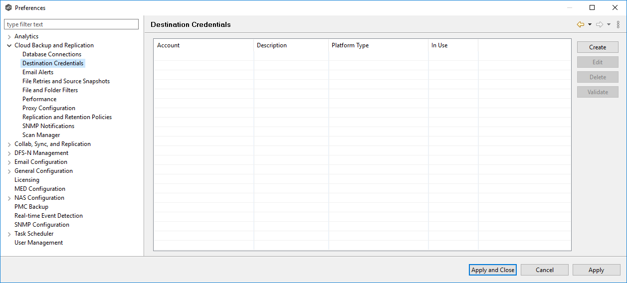 CB-Preferences-Destination Credentials-1