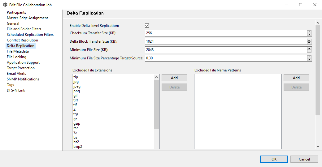 FC-Edit Job-Delta Replication