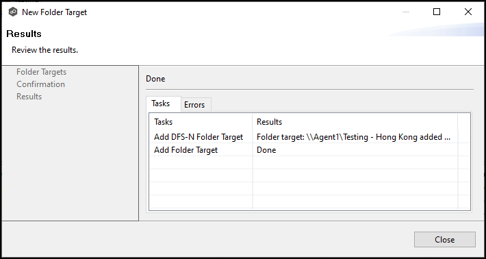 DFS-Adding Folder Target-7