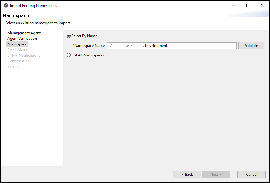 DFS-Import Existing Namespace-5