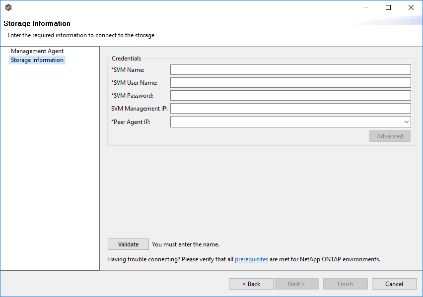 NetApp Storage Information-ONTAP-Configurations