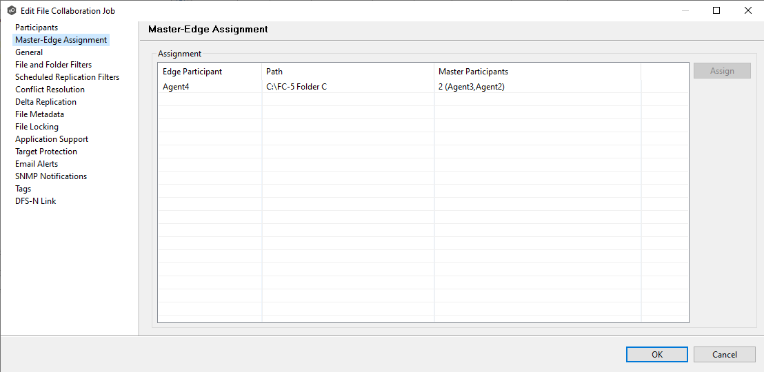 FC-Edit Job-Master-Edge Assignment