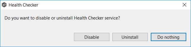 Analytics-Preferences-Proactive Monitoring-Disabling Proactive Monitoring-Disable Health Checker dialog