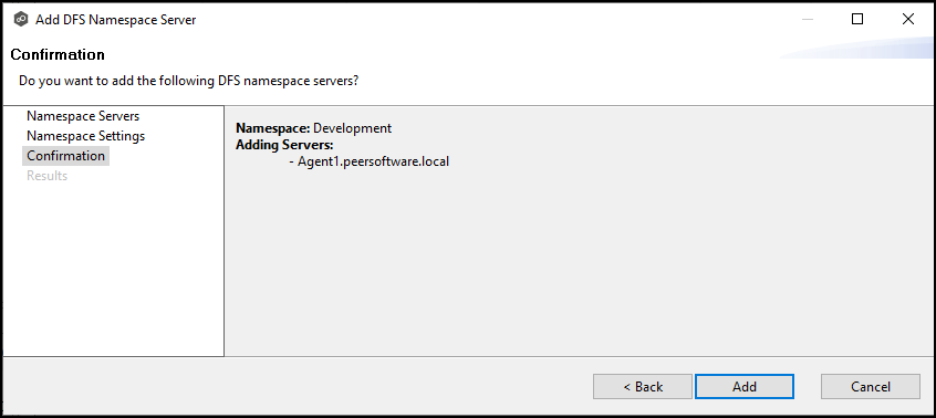 DFS-Adding Namespace Server-8