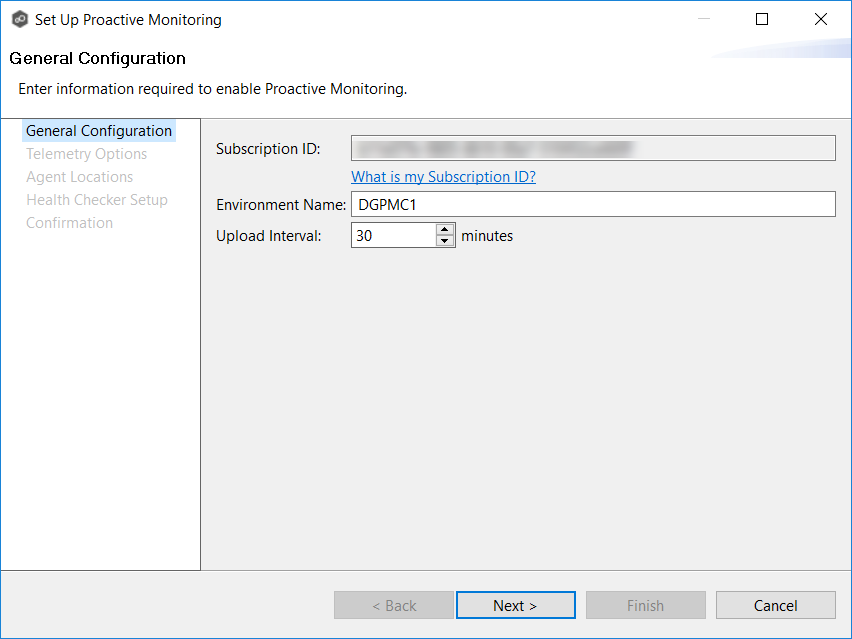 Analytics-Preferences-Proactive Monitoring-Step 1-General Configuration