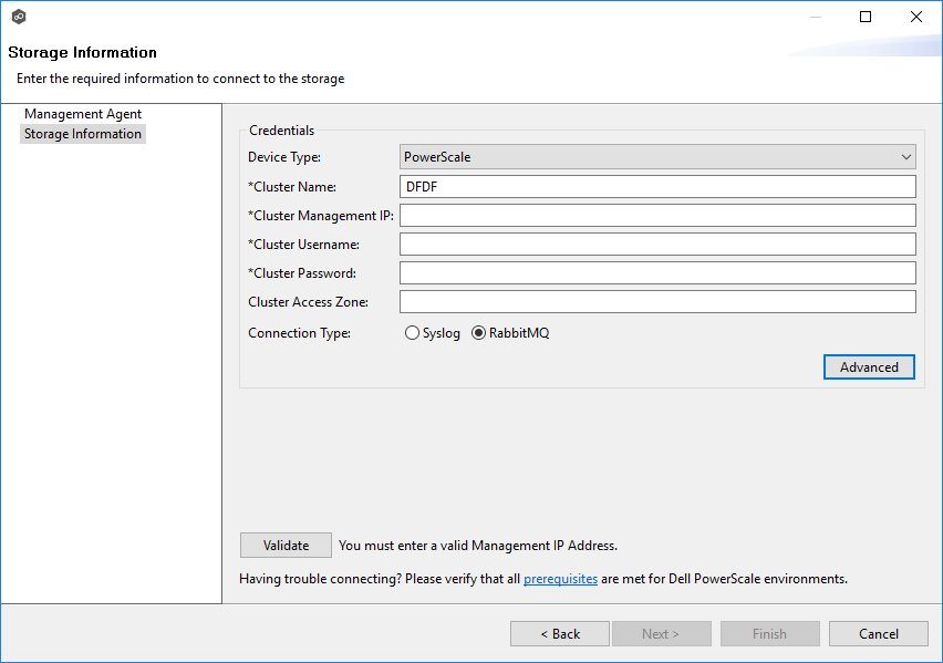 Dell Storage Information-Powerscale-Configuration-RabbitMQ