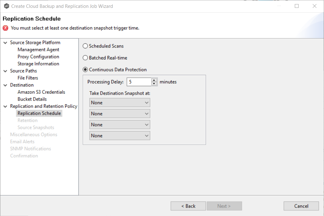CB-Create-Step 12-Replication Schedule-Continuous Data Protection