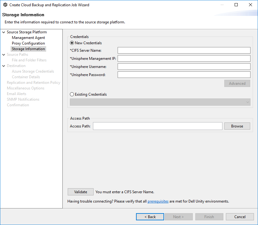 CB-Create-Step 5-Storage Information-Dell Unity