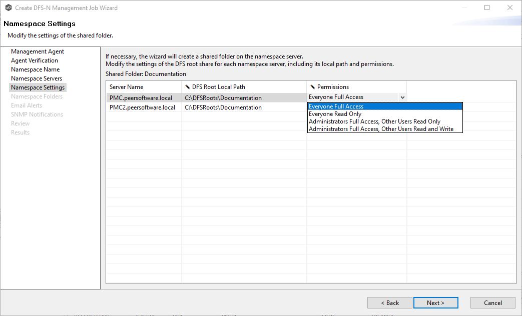DFS-Create-Step 6-Namespace Settings-2