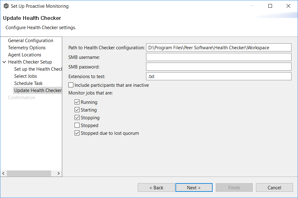 Peer Global File Service Help > Preferences > Analytics > Proactive ...