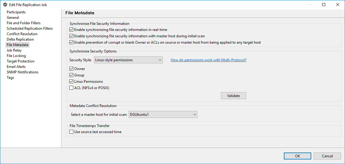 FR-Edit Job-File Metadata-MP-Linux permissions