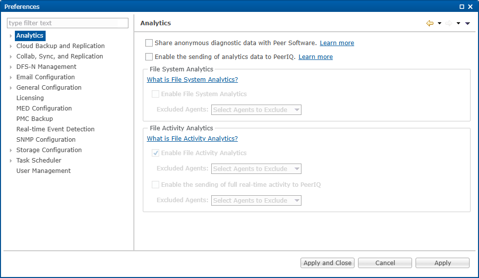 Analytics-Preferences